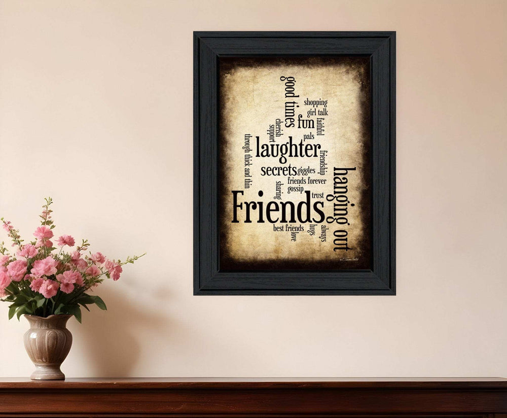 Friends 1 Black Framed Print Wall Art - Homeroots - Flyclothing LLC