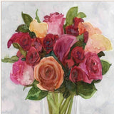 Vases with Flowers II 1 White Framed Print Wall Art - Homeroots - Flyclothing LLC