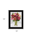Vases with Flowers II 2 Black Framed Print Wall Art - Homeroots - Flyclothing LLC