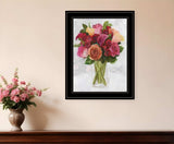Vases with Flowers II 2 Black Framed Print Wall Art - Homeroots - Flyclothing LLC