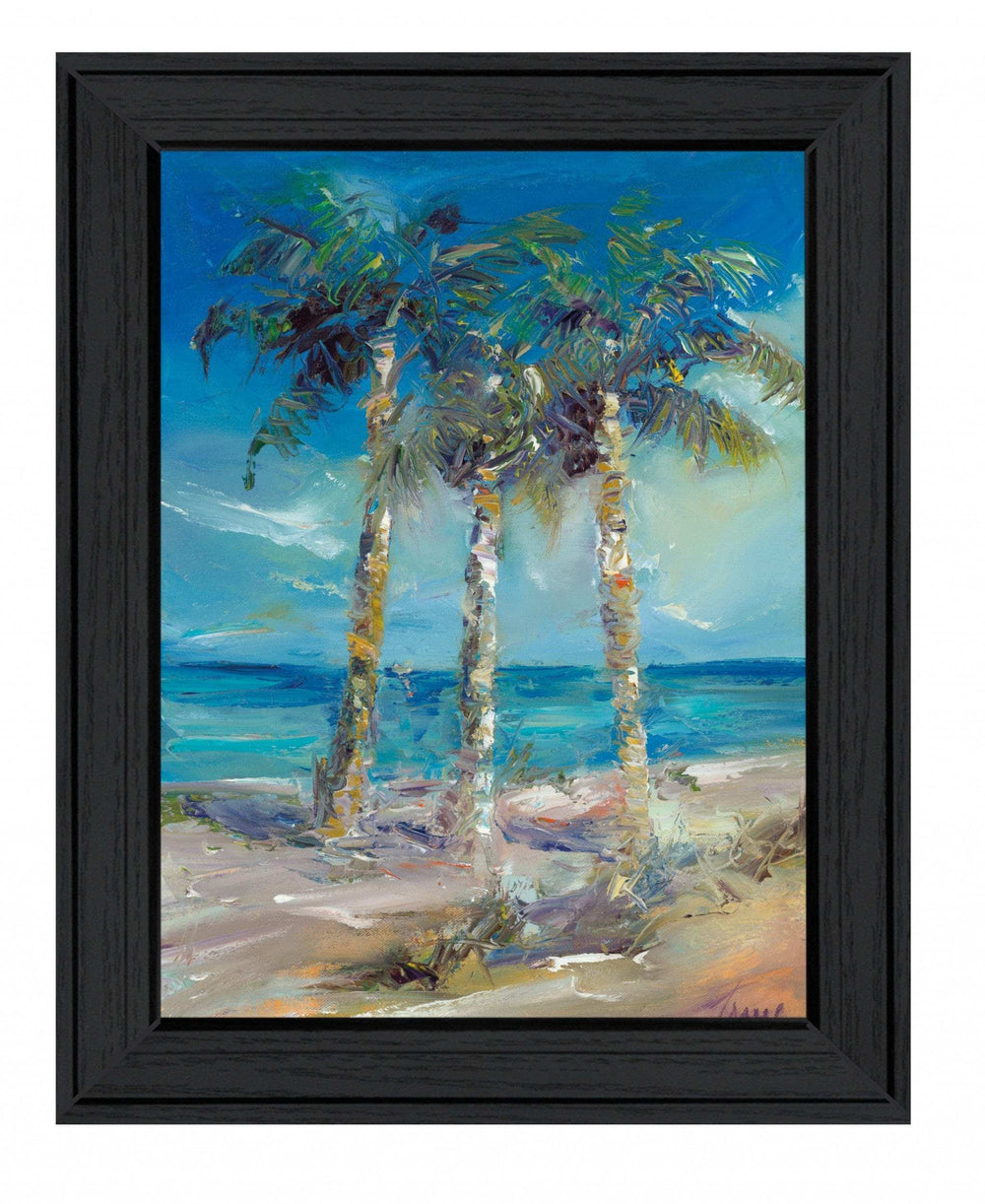 Threes Company 1 Black Framed Print Wall Art - Homeroots - Flyclothing LLC