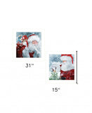Set Of Two Santas Blessings 5 White Framed Print Wall Art - Homeroots - Flyclothing LLC