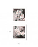 Set Of Two Noir Roses 5 White Framed Print Wall Art - Homeroots - Flyclothing LLC