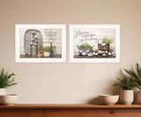 Set Of Two Choose Joy White Framed Print Wall Art - Homeroots - Flyclothing LLC