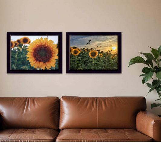 Set Of Two Midwest Living 4 Black Framed Print Wall Art - Homeroots - Flyclothing LLC