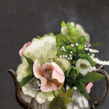 Set Of Two Vintage Floral Tea Pot and Door Knob White Framed Print Kitchen Wall Art - Homeroots - Flyclothing LLC