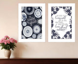 Set Of Two The Secret Beauty White Framed Print Wall Art - Homeroots - Flyclothing LLC