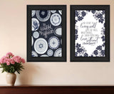 Set Of Two The Secret Beauty Black Framed Print Wall Art - Homeroots - Flyclothing LLC
