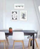 Set Of Three Tea tower with Cups and Sauces White Framed Print Kitchen Wall Art - Homeroots - Flyclothing LLC