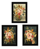 Set Of Three Romantic Autumn Black Framed Print Wall Art - Homeroots - Flyclothing LLC