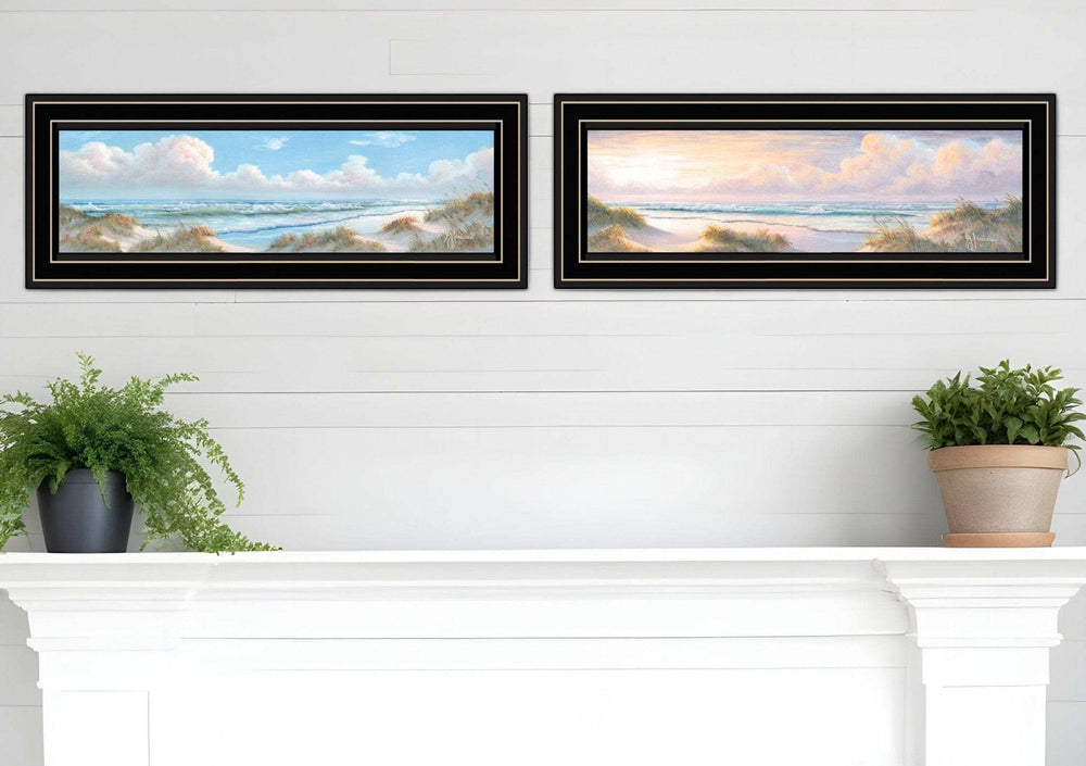 Set Of Two Nautical Boat 2 Black Framed Print Wall Art - Homeroots - Flyclothing LLC