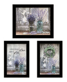 Set Of Three Abundance of Beauty Black Framed Print Wall Art - Homeroots - Flyclothing LLC