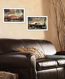 Set Of Two Vintage Classics 2 White Framed Print Wall Art - Homeroots - Flyclothing LLC