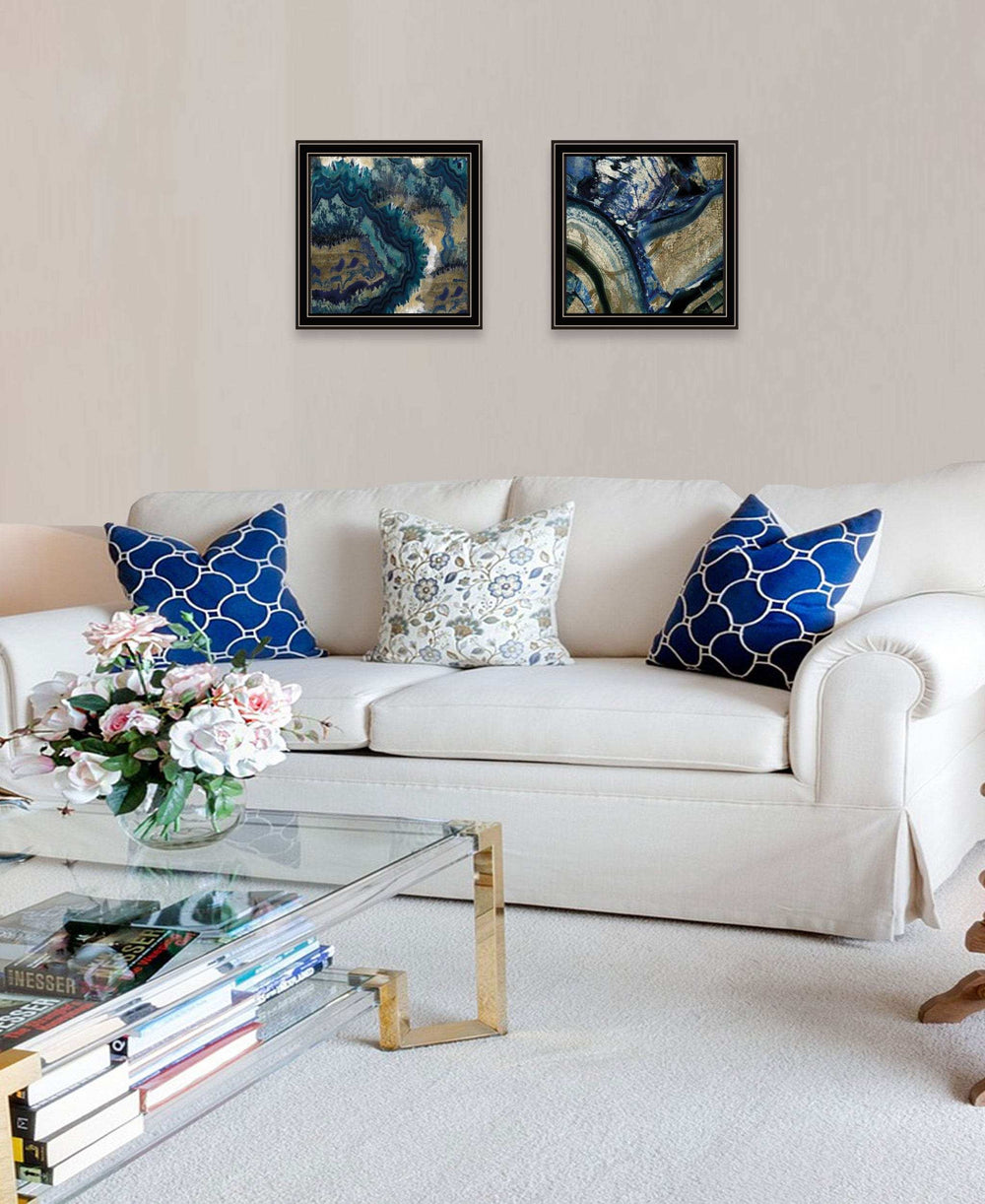 Set Of Two Geode Reef Pleasure 2 Black Framed Print Wall Art - Homeroots - Flyclothing LLC