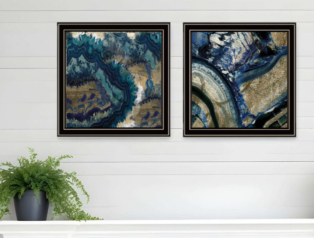Set Of Two Geode Reef Pleasure 2 Black Framed Print Wall Art - Homeroots - Flyclothing LLC