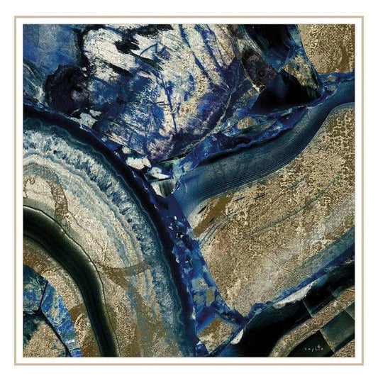 Set Of Three Deep Blue 2 White Framed Print Wall Art - Homeroots - Flyclothing LLC