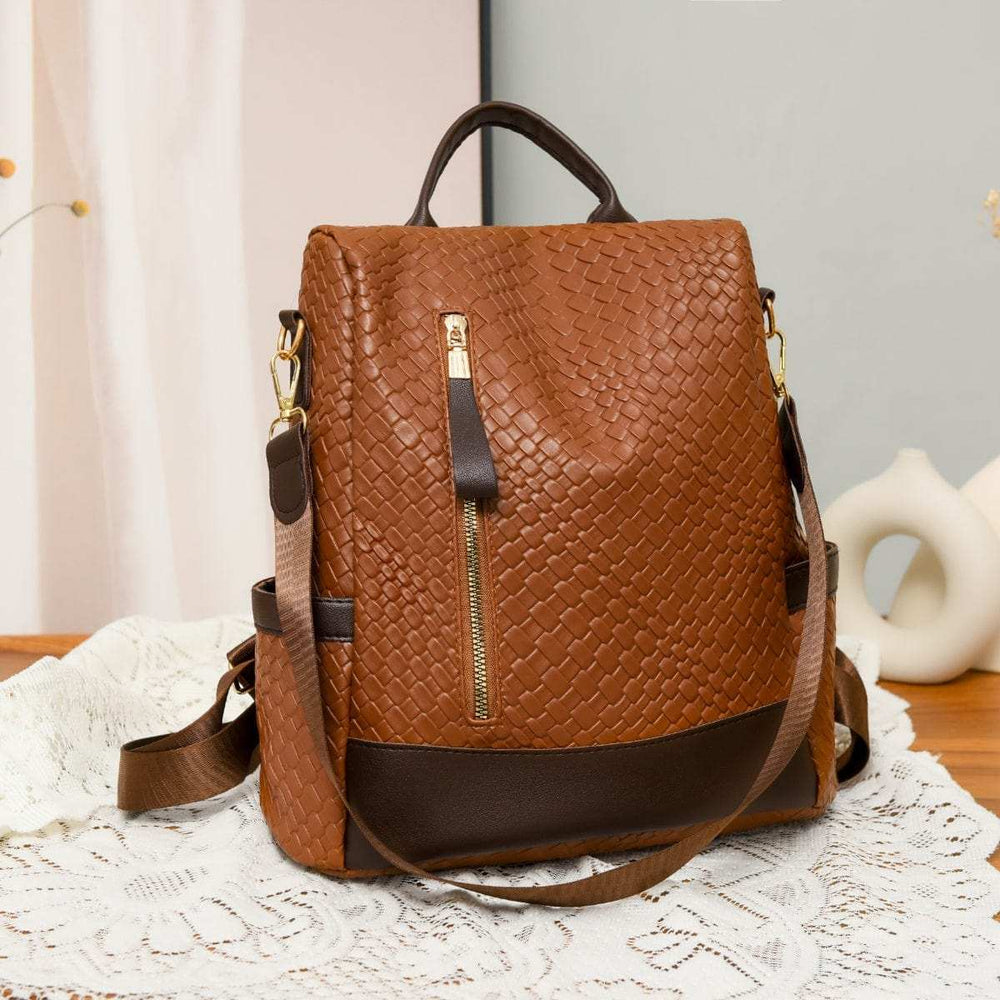 PU Leather Backpack Bag - Trendsi - Flyclothing LLC