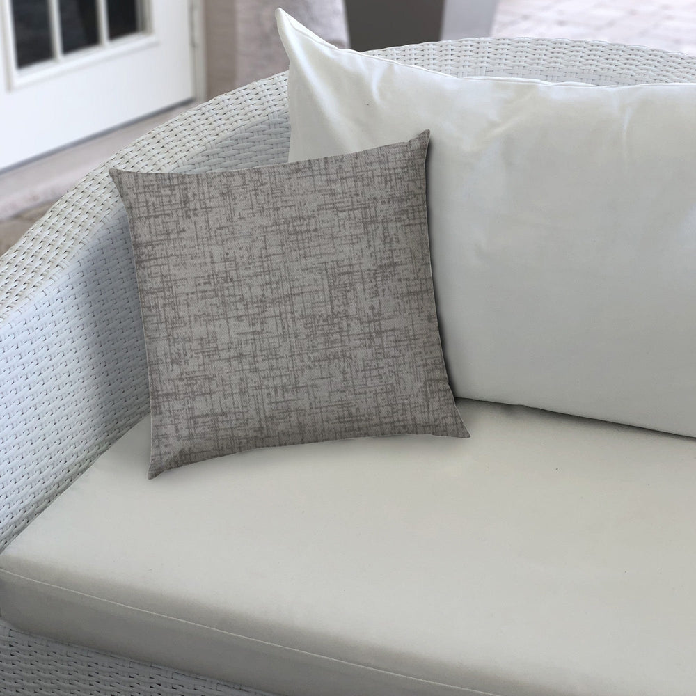 14" X 20" Light Gray Indoor Outdoor Throw Pillow - Homeroots - Flyclothing LLC
