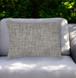 14" X 20" Light Gray Indoor Outdoor Throw Pillow - Homeroots - Flyclothing LLC