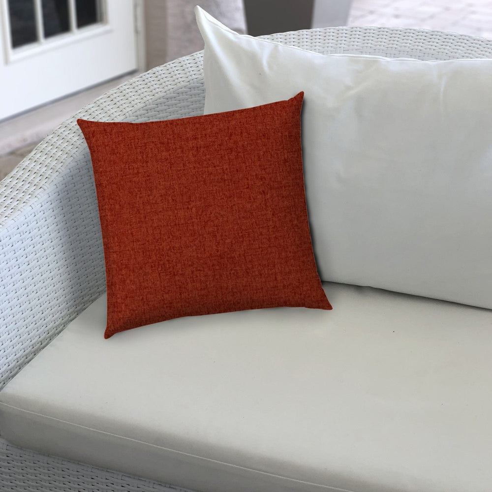 14" X 20" Brick Red Indoor Outdoor Throw Pillow - Homeroots - Flyclothing LLC