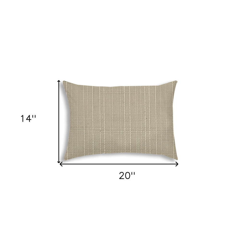 14" X 20" Brown Indoor Outdoor Throw Pillow With Texture - Homeroots - Flyclothing LLC