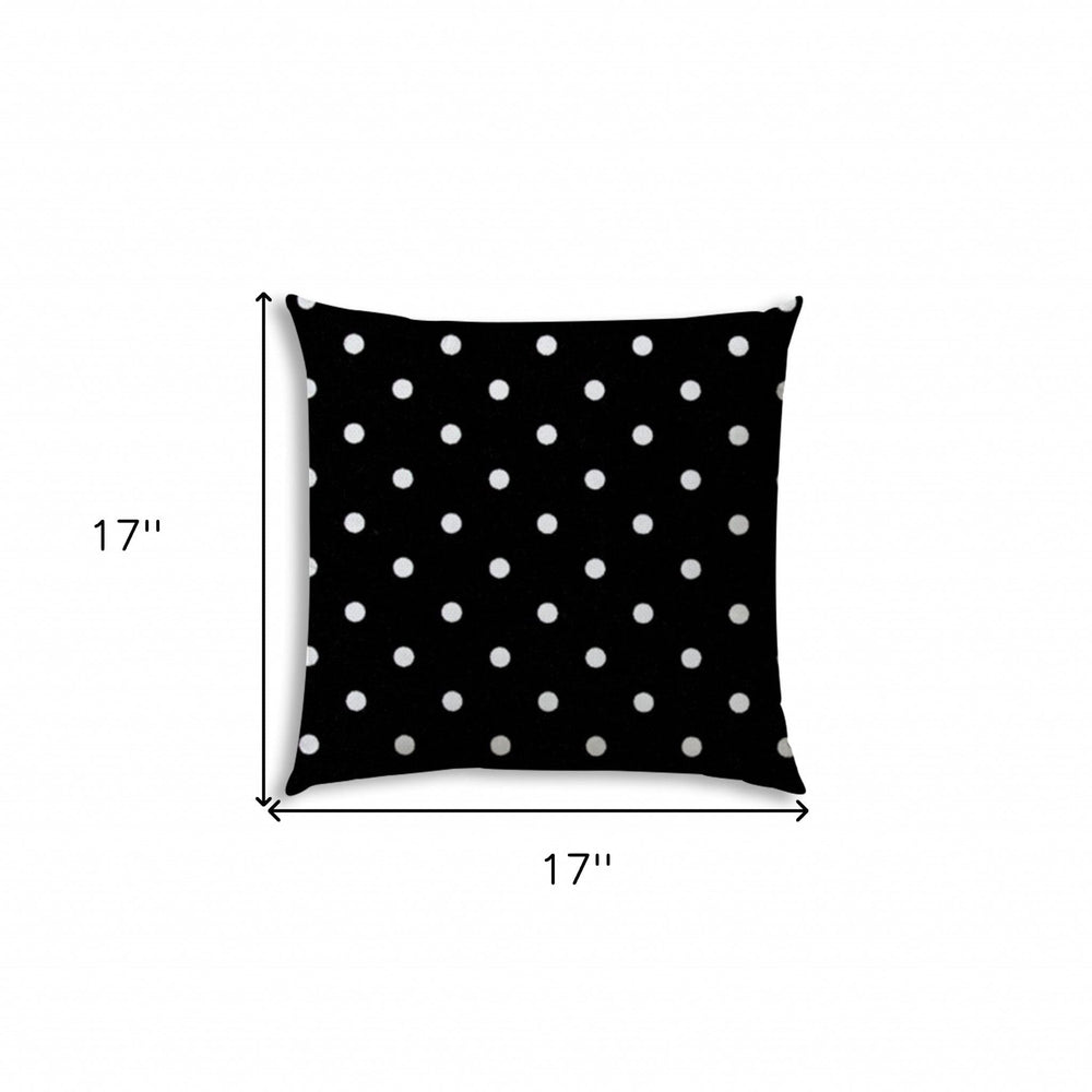 17" Black and White Dots Indoor Outdoor - Homeroots - Flyclothing LLC
