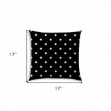 17" Black and White Dots Indoor Outdoor - Homeroots - Flyclothing LLC