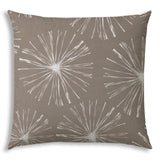 17" Taupe Abstract Indoor Outdoor Throw Pillow - Homeroots - Flyclothing LLC