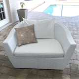 17" Taupe Abstract Indoor Outdoor Throw Pillow - Homeroots - Flyclothing LLC