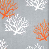 17" X 17" Gray And White Corals Zippered Coastal Throw Indoor Outdoor Pillow - Homeroots - Flyclothing LLC