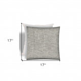 17" X 17" Brown And Espresso Zippered Solid Color Throw Indoor Outdoor Pillow - Homeroots