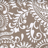 17" X 17" Taupe And White Zippered Paisley Throw Indoor Outdoor Pillow - Homeroots - Flyclothing LLC