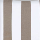 17" X 17" Taupe And Ivory Zippered Striped Throw Indoor Outdoor Pillow - Homeroots - Flyclothing LLC