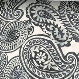 17" X 17" Gray And Cream Zippered Paisley Throw Indoor Outdoor Pillow - Homeroots - Flyclothing LLC
