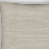 17" X 17" Natural Brown Zippered Solid Color Throw Indoor Outdoor Pillow