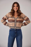 SO ME Textured Variegated Multi Color Cardigan - Trendsi - Flyclothing LLC