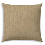 20" X 20" Tan And White Blown Seam Solid Color Throw Indoor Outdoor Pillow - Homeroots