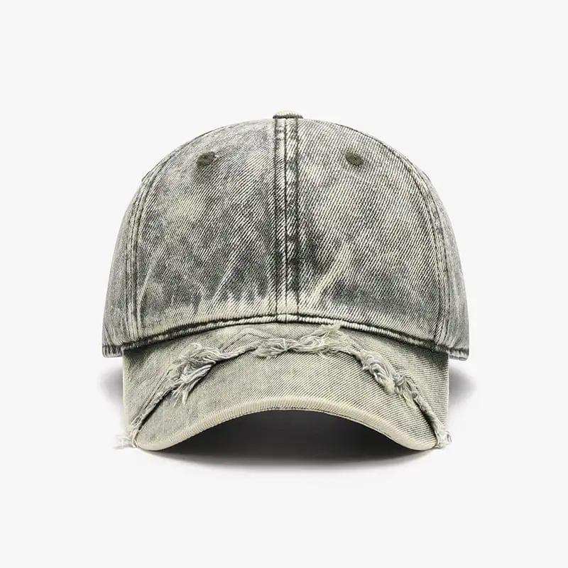 Fringe Adjustable Cotton Baseball Cap - Trendsi - Flyclothing LLC