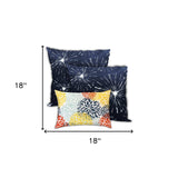 Set Of Three 18" X 18" Seafoam And White Blown Seam Floral Throw Indoor Outdoor Pillow - Homeroots - Flyclothing LLC