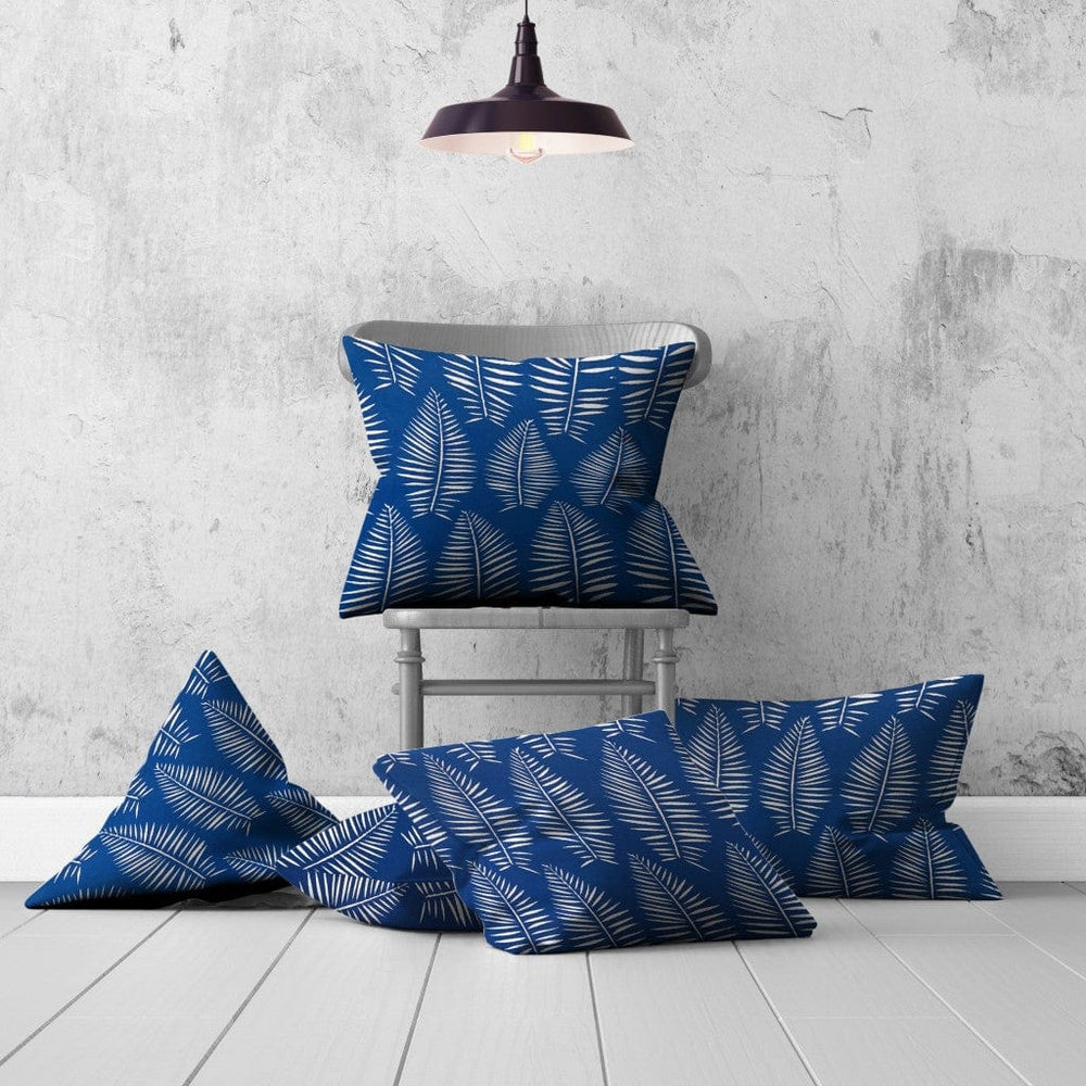 Set Of Three 20" X 20" Blue And White Zippered Coastal Throw Indoor Outdoor Pillow - Homeroots - Flyclothing LLC