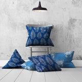 Set Of Three 20" X 20" Blue And White Enveloped Coastal Throw Indoor Outdoor Pillow - Homeroots - Flyclothing LLC