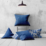Set Of Three 20" X 20" Blue And White Enveloped Coastal Throw Indoor Outdoor Pillow - Homeroots - Flyclothing LLC