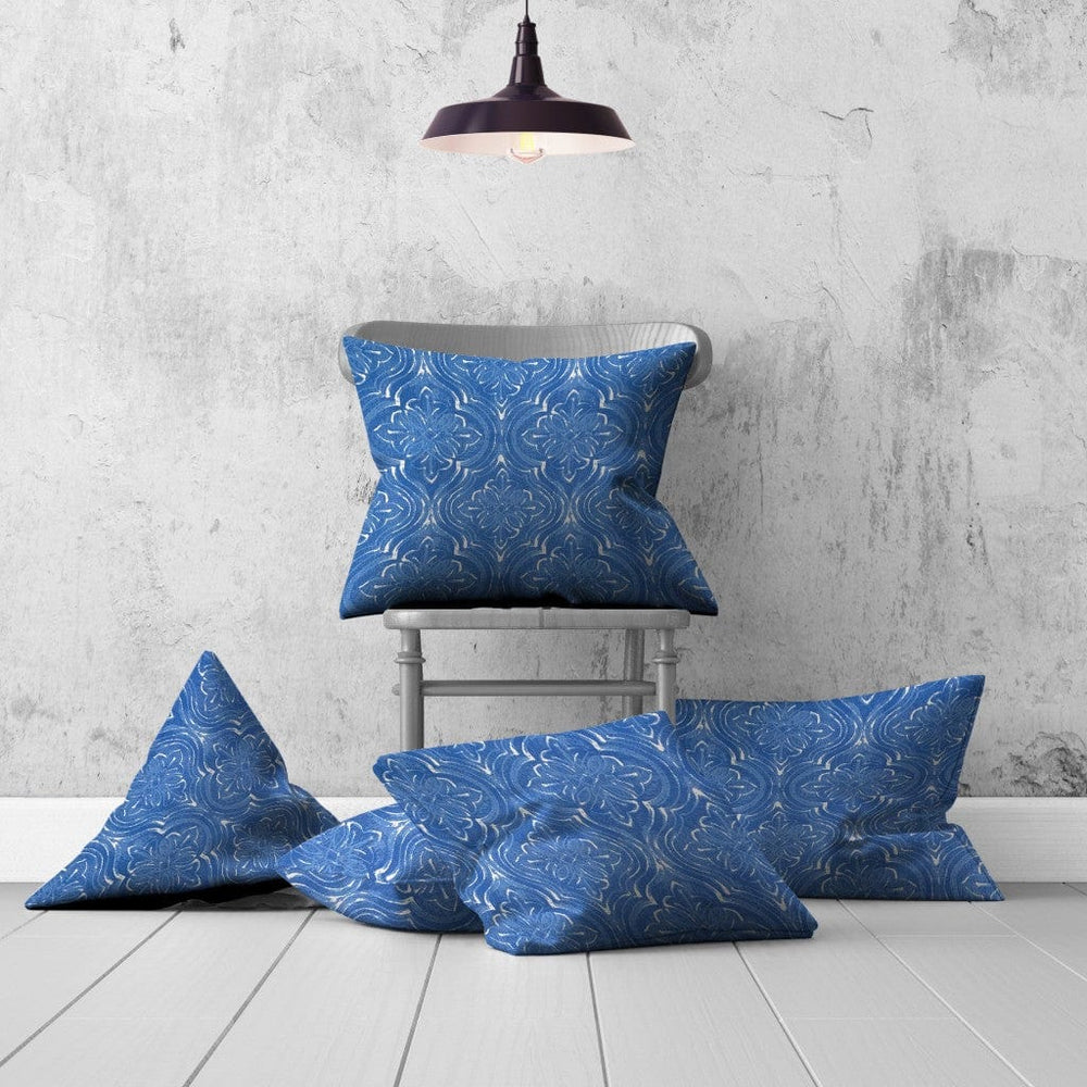 Set Of Three 20" X 20" Blue And White Zippered Coastal Throw Indoor Outdoor Pillow - Homeroots - Flyclothing LLC