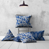 Set Of Three 20" X 20" Blue And White Enveloped Coastal Throw Indoor Outdoor Pillow - Homeroots - Flyclothing LLC