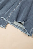 Distressed Raw Hem Bootcut Jeans - Trendsi - Flyclothing LLC