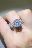 5 Carat Moissanite 925 Sterling Silver Ring - Trendsi - Flyclothing LLC