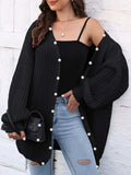 Open Front Long Sleeve Cardigan - Trendsi - Flyclothing LLC