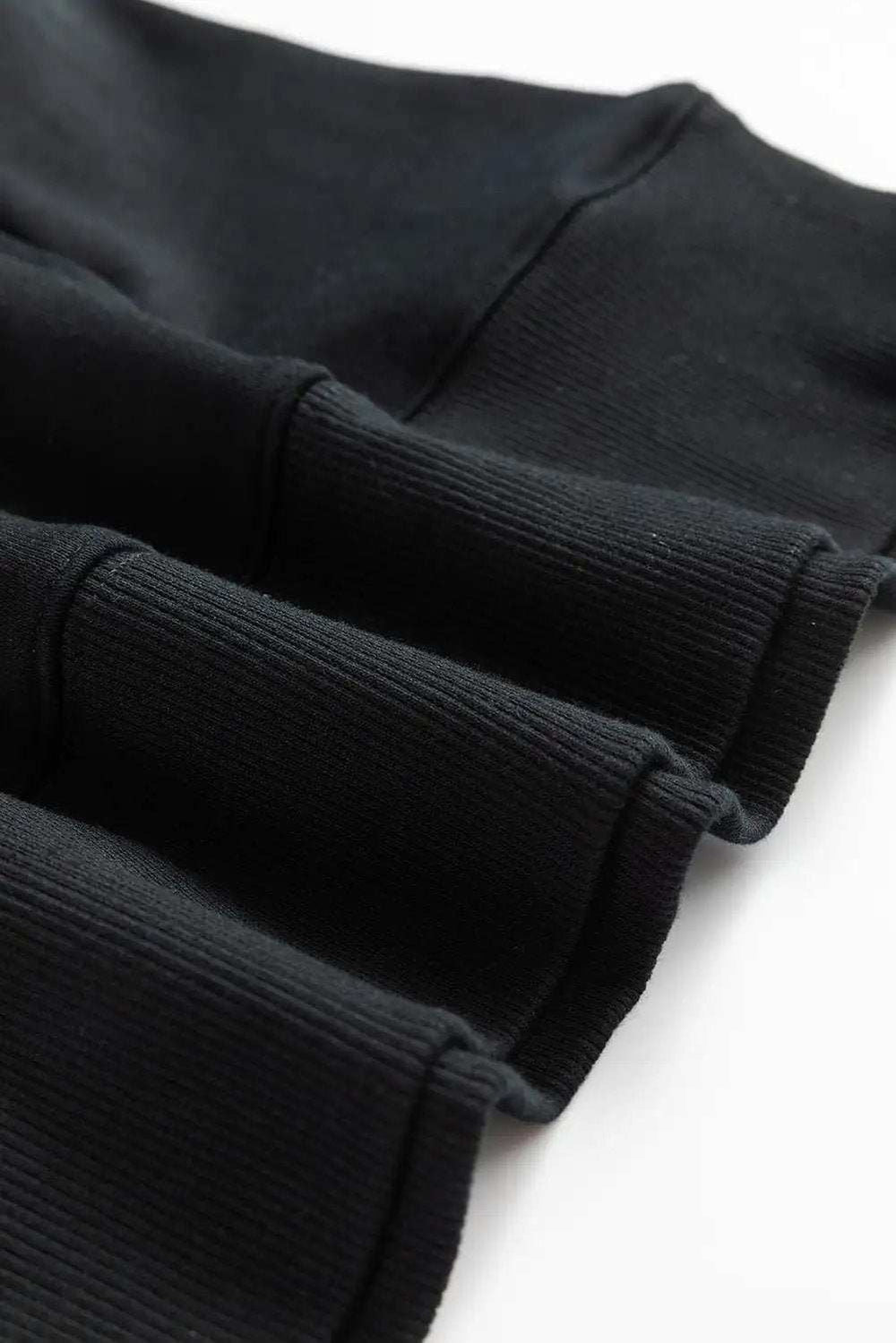 Solid Color Round Neck Long Sleeve Sweatshirt - Trendsi - Flyclothing LLC