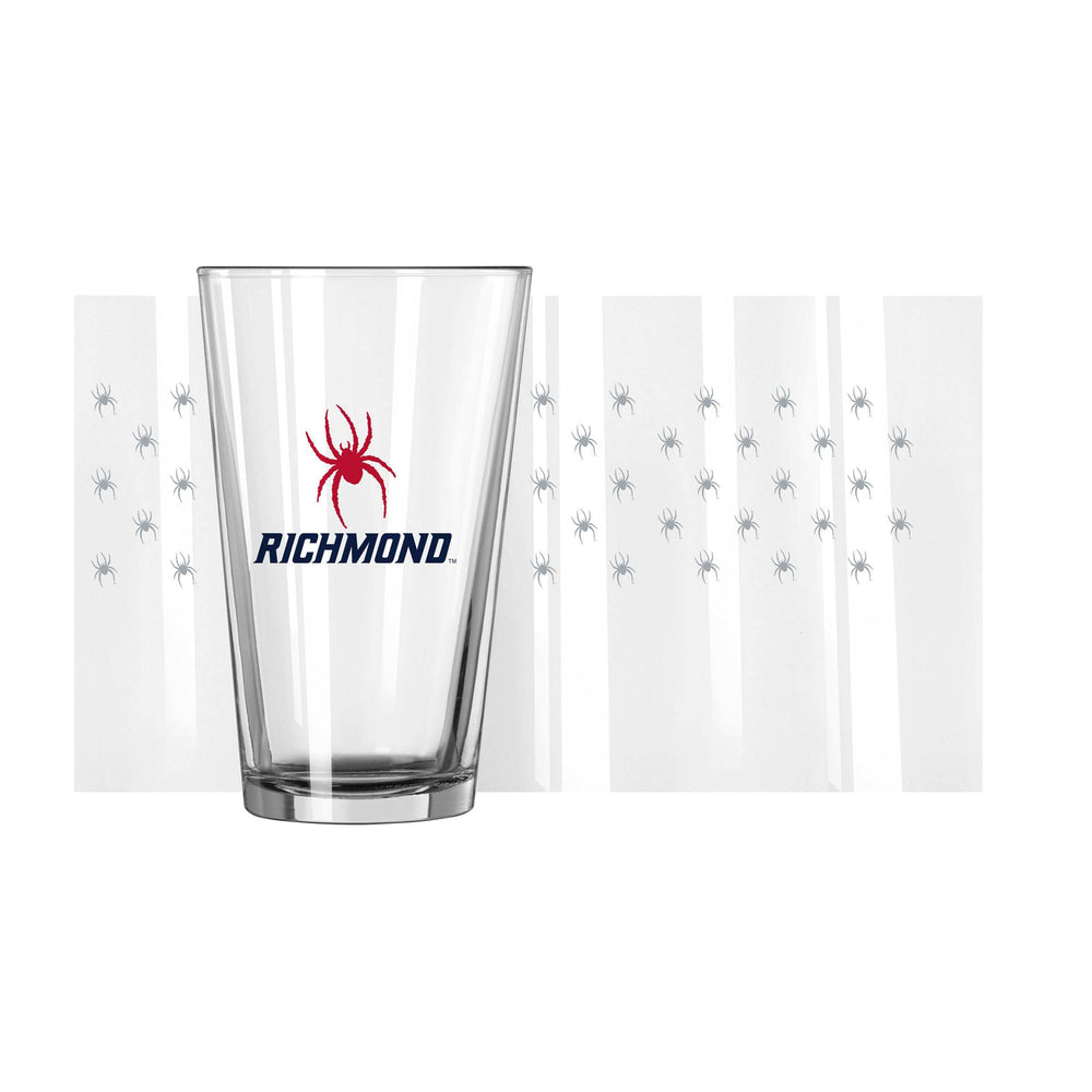 Richmond 16oz Satin Etch Pnt Glass - Logo Brands - Flyclothing LLC