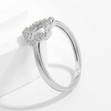 925 Sterling Silver Inlaid Zircon Ring - Trendsi - Flyclothing LLC